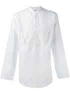 Umit Benan - Classic Plain Shirt - Men - Cotton/linen/flax - 48, White, Cotton/linen/flax
