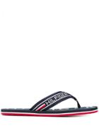 Tommy Hilfiger Seasonal Stripe Beach Flip Flops - Blue
