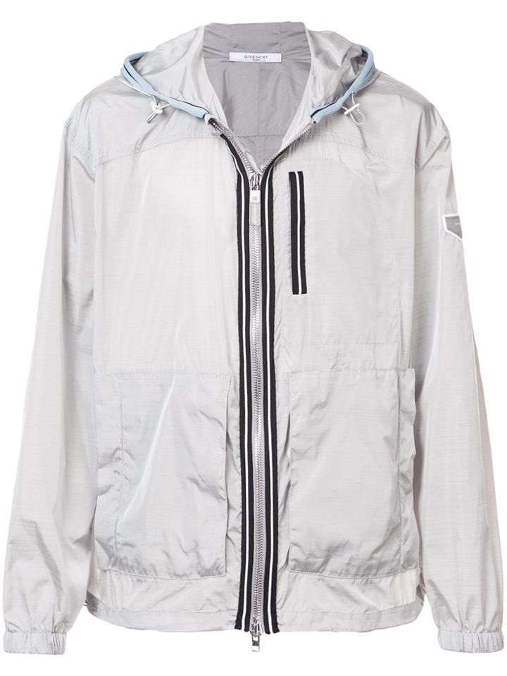 Givenchy Contrast Trim Windbreaker - Grey