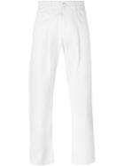 Gosha Rubchinskiy Straight Leg Trousers, Men's, Size: M, White, Cotton