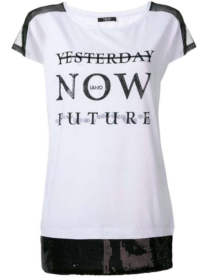Liu Jo White Graphic T-shirt