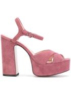 Marc Jacobs Platform Sandals - Pink & Purple