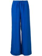 P.a.r.o.s.h. Wide Leg Palazzo Trousers - Blue