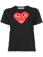 Comme Des Garçons Play Heart Print T-shirt - Black