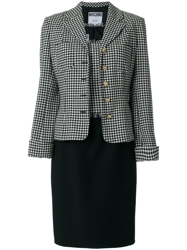 Moschino Vintage Dress And Jacket Suit - Black