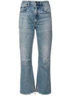 Citizens Of Humanity Estella Ripped Kick Jeans - Blue