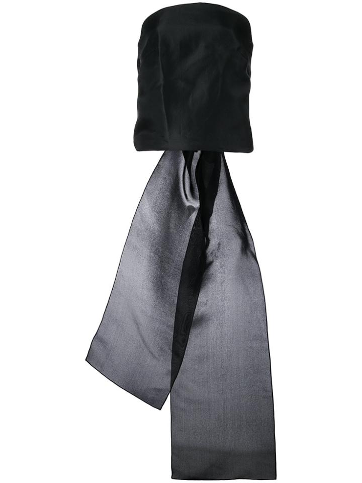 Rosie Assoulin Strapless Bow Back Top - Black