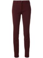 Via Masini 80 Skinny Chino Trousers - Red