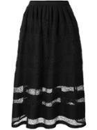 Jonathan Cohen Felted Lace Patterned Skirt