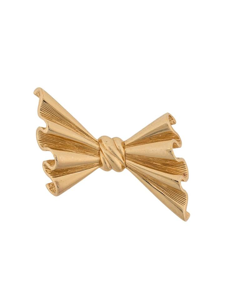 Christian Dior Pre-owned Bow Brooch - Gold
