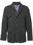 Comme Des Garçons Vintage Multi-pockets Pinstripe Jacket - Grey