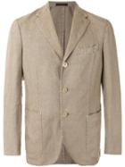 The Gigi Single Breasted Blazer, Men's, Size: 52, Brown, Linen/flax/acetate/polyester