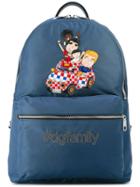 Dolce & Gabbana Volcano Dg Family Patch Backpack - Blue