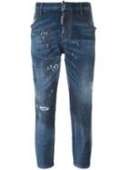 Dsquared2 'cool Girl' Cropped Jeans, Size: 44, Blue, Cotton/spandex/elastane/polyester
