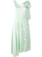 Marni Bow Detail Asymmetric Dress - Green