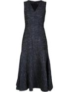 Derek Lam Sleeveless Flared Dress, Women's, Size: 36, Blue, Silk/cotton/acetate