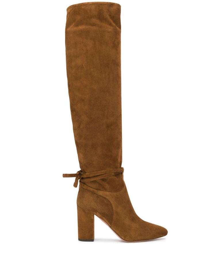 Aquazzura Knee High Boots - Brown