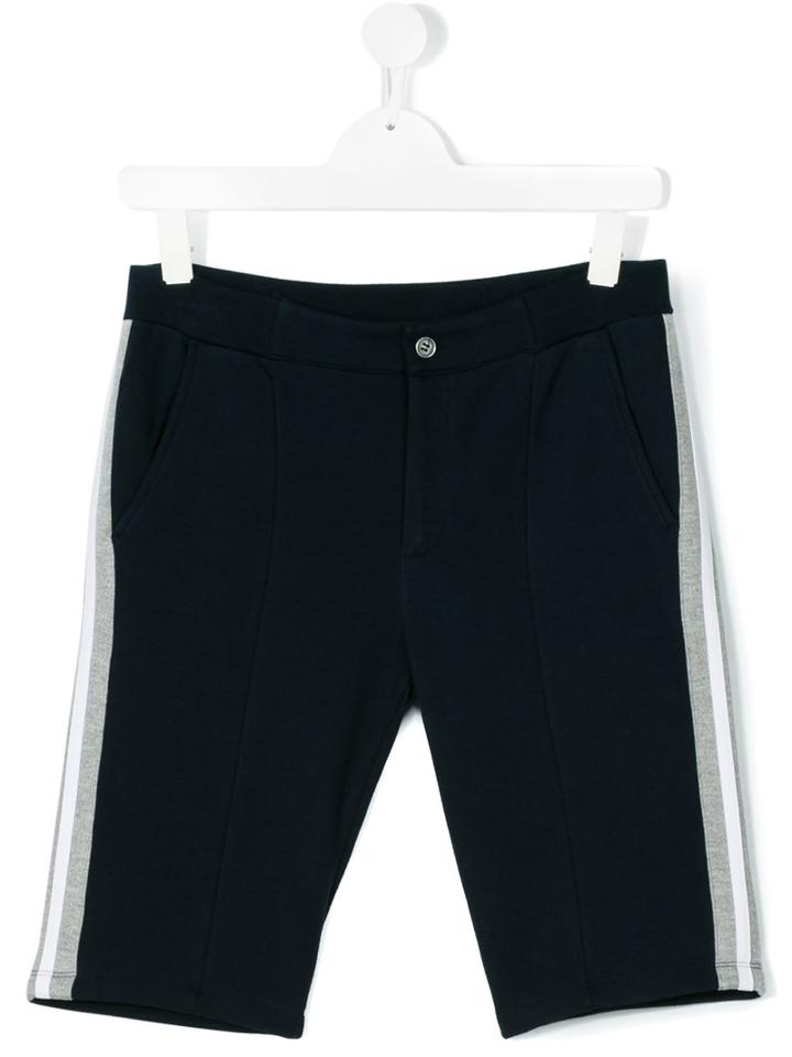 Paolo Pecora Kids - Teen Casual Shorts - Kids - Cotton - 14 Yrs, Blue