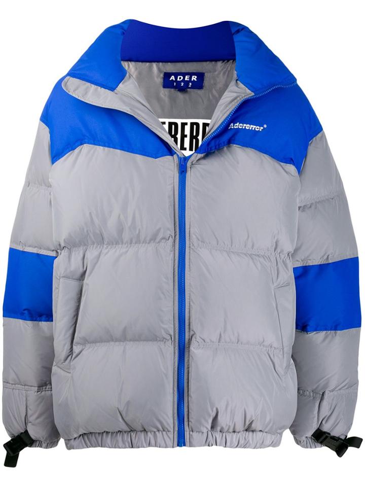 Ader Error Two-tone Puffer Jacket - Grey