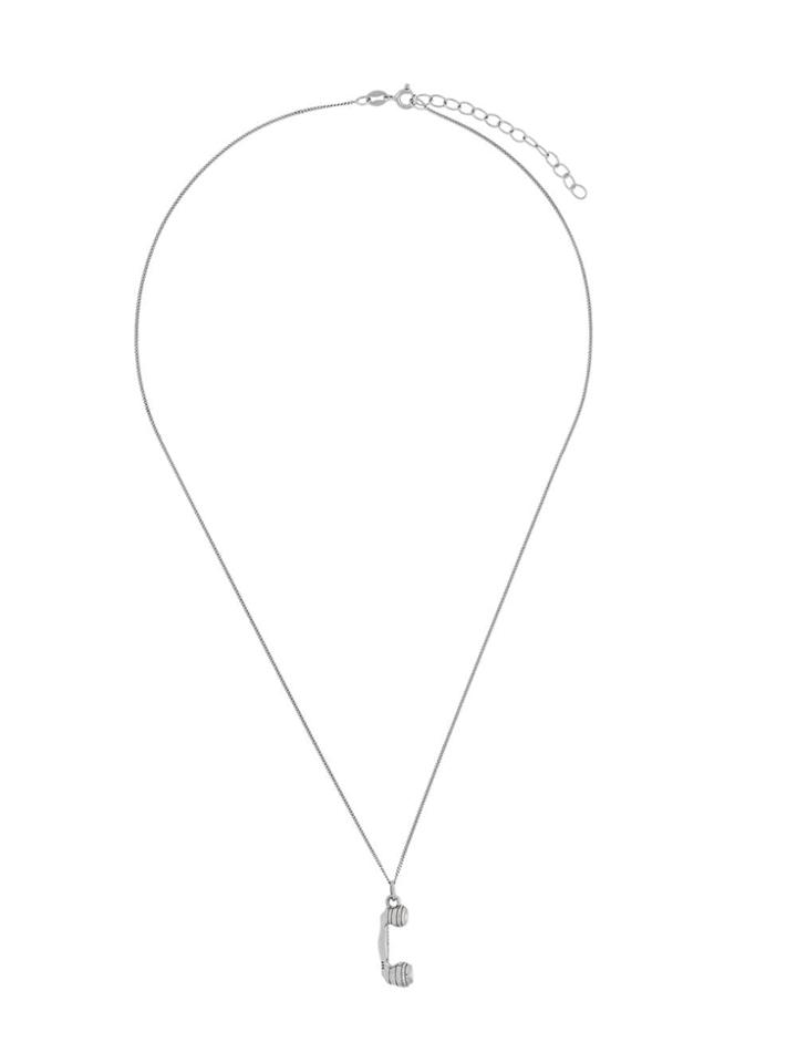 True Rocks Telephone Pendant Necklace - Metallic