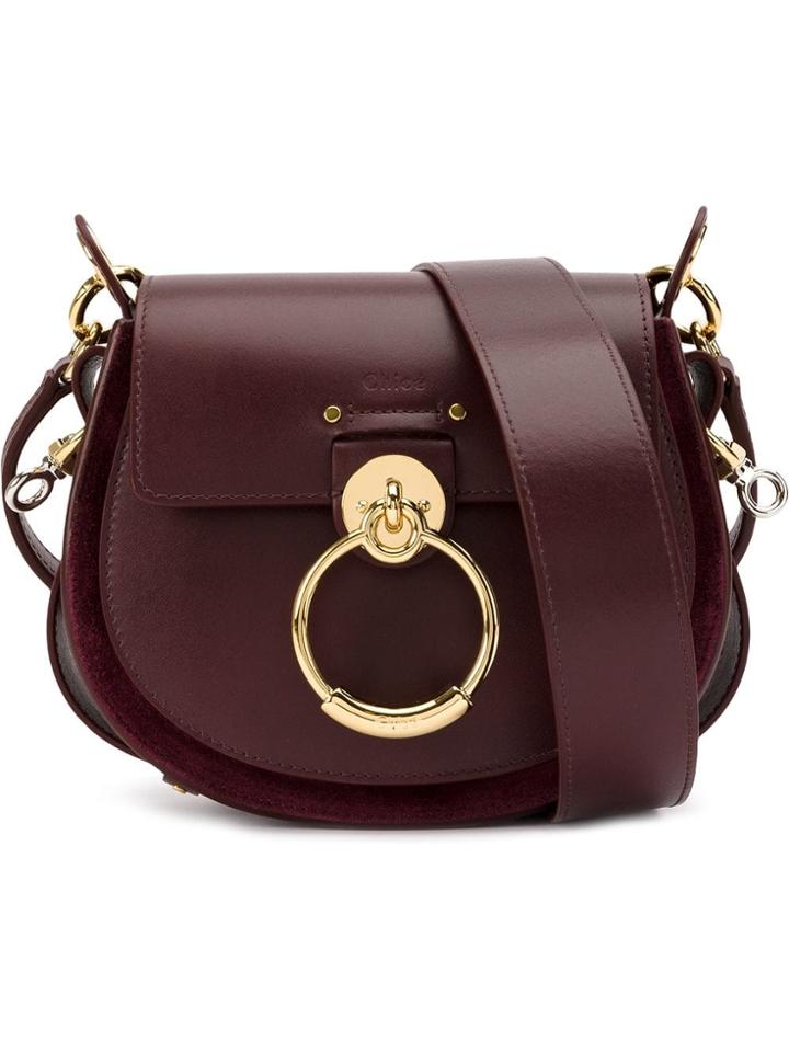 Chloé Chloé Chc18ws153a37 25b Burnt Brown Cotton/calf