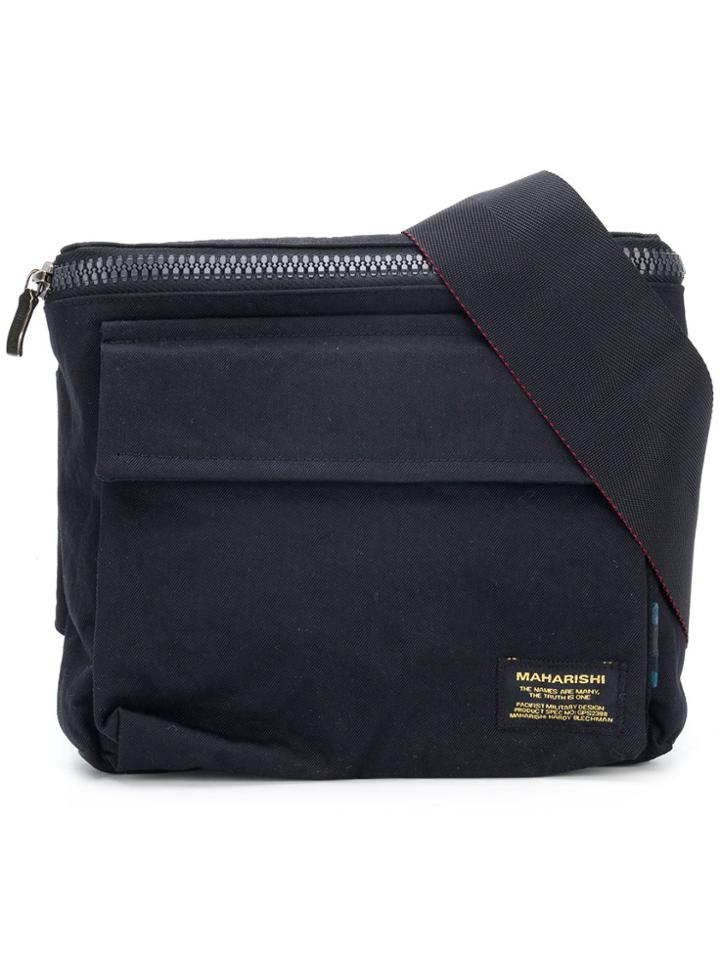 Maharishi Crossbody Messenger Bag - Black