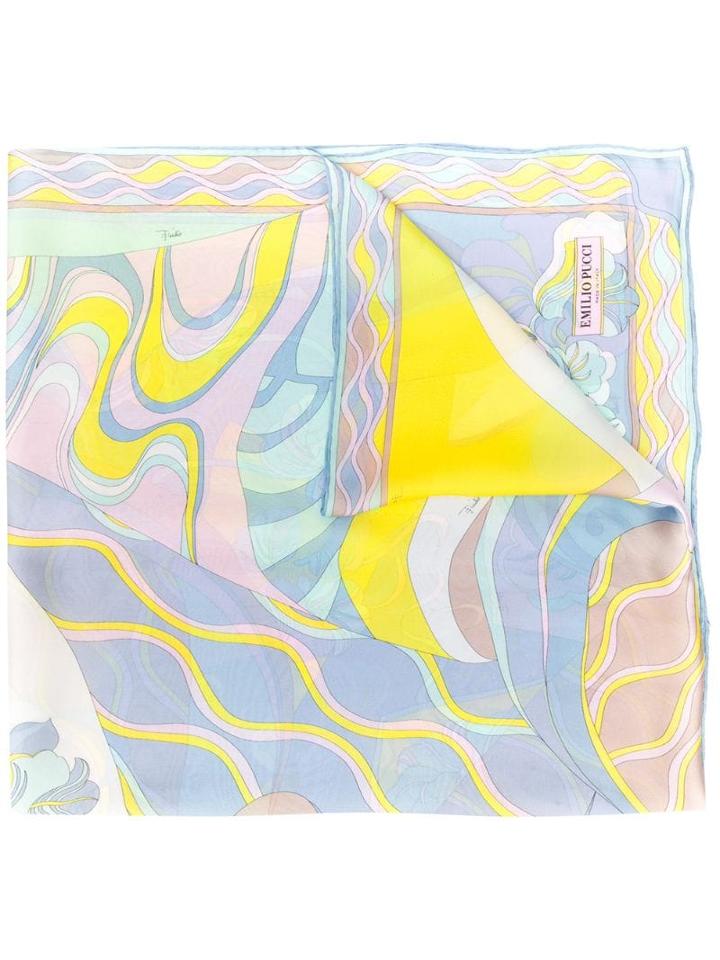 Emilio Pucci Hanami Print Stole - Purple
