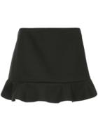 Red Valentino Ruffled Mini Skirt - Black