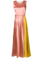 L'autre Chose Contrast Panel Dress - Pink