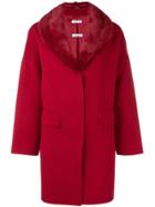 P.a.r.o.s.h. Fur Collar Jacket - Red