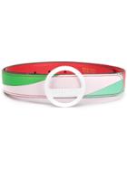 Emilio Pucci Geometric Print Belt - Red