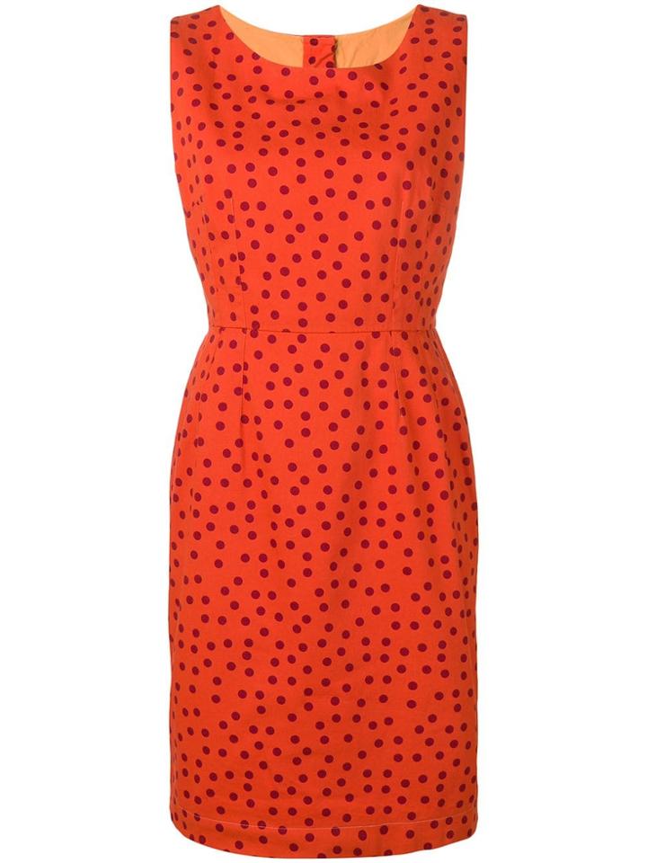 Dolce & Gabbana Vintage 2000's Polka Dot Dress - Orange