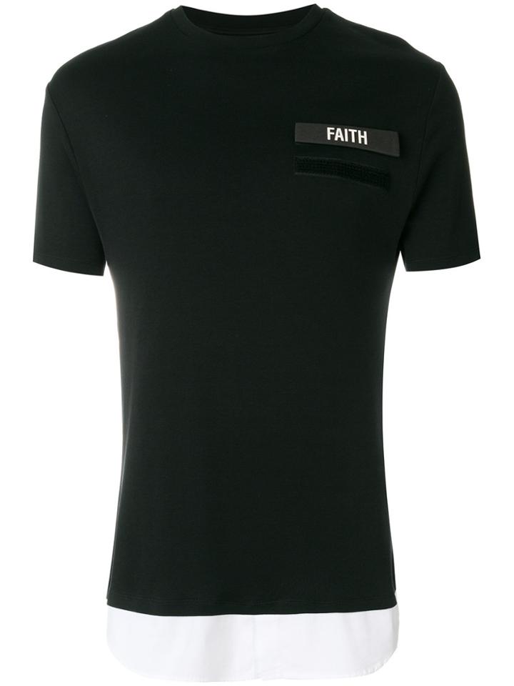 Neil Barrett Faith Chest Patch T-shirt - Black