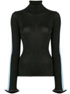 Ssheena Metallized Turtleneck Sweater - Black