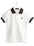 Moncler Kids Classic Polo Shirt, Boy's, Size: 10 Yrs, White