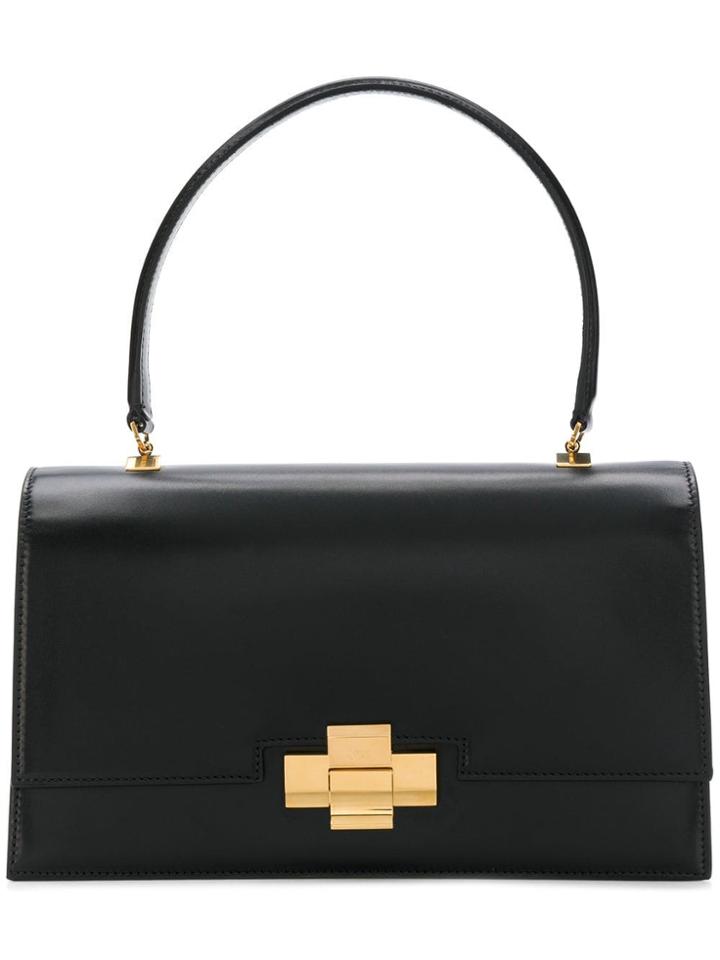 No21 Metallic Lock Tote Bag - Black