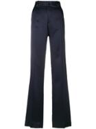 Joseph Wide Leg Tailored Trousers - Blue