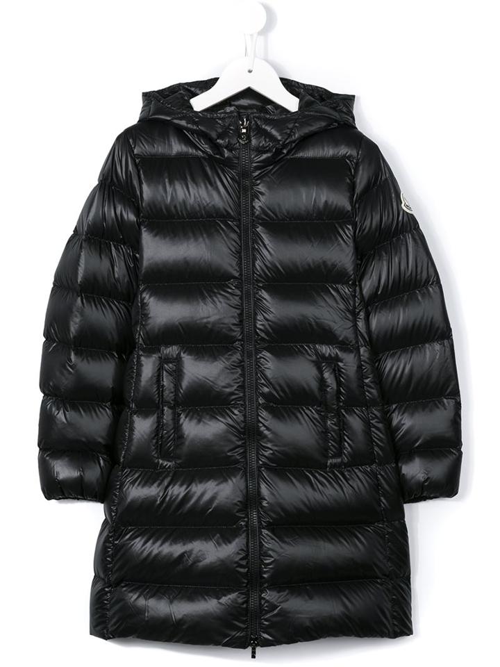Moncler Kids 'suyen' Padded Coat, Girl's, Size: 12 Yrs, Black