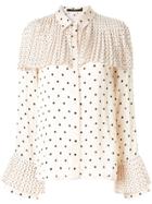 Mother Of Pearl Polka Dot Blouse - Neutrals