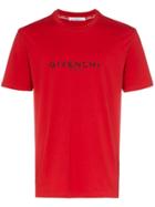 Givenchy Distressed Logo T-shirt - Red