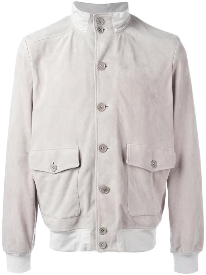 Cruciani Button Up Jacket - Nude & Neutrals