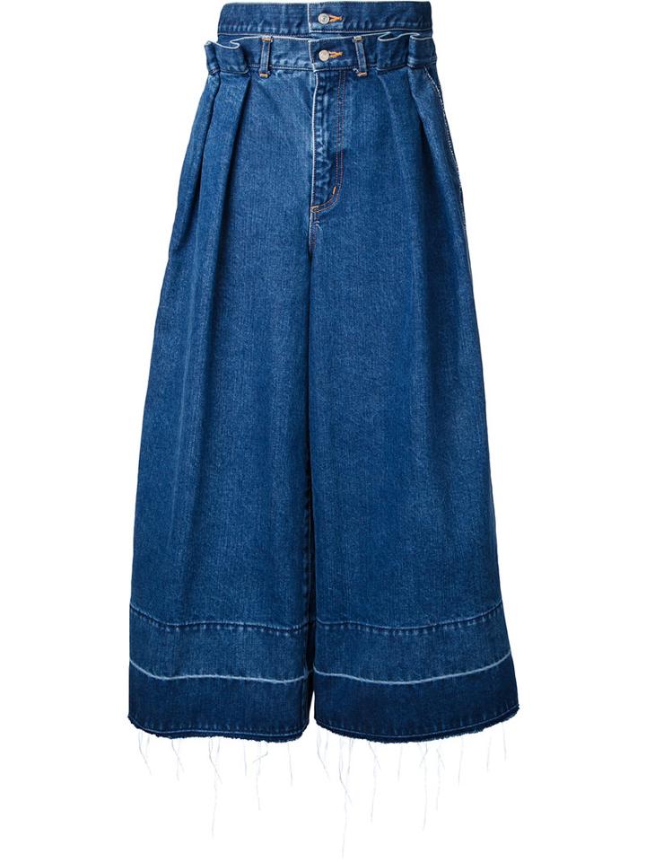 Rito - Double Waist Jeans - Women - Cotton - 36, Women's, Blue, Cotton