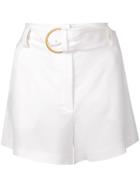 A.l.c. Belted Flare Shorts - White