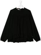 Pinko Kids Teen Ruffled Blouse - Black