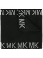 Michael Michael Kors Logo Knit Scarf - Black