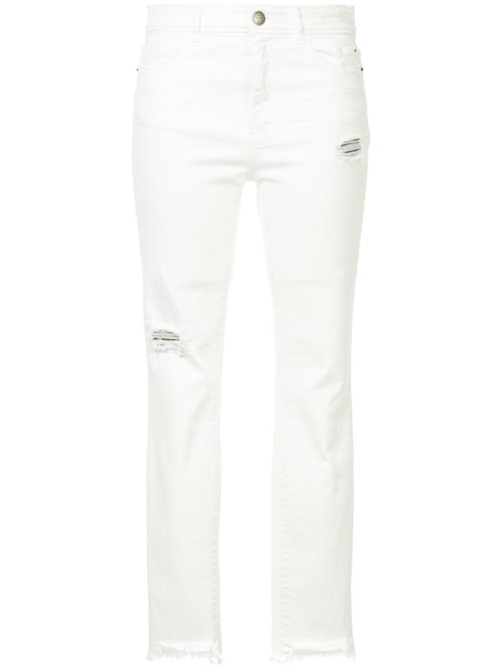 Marc Cain Distressed Jeans - White