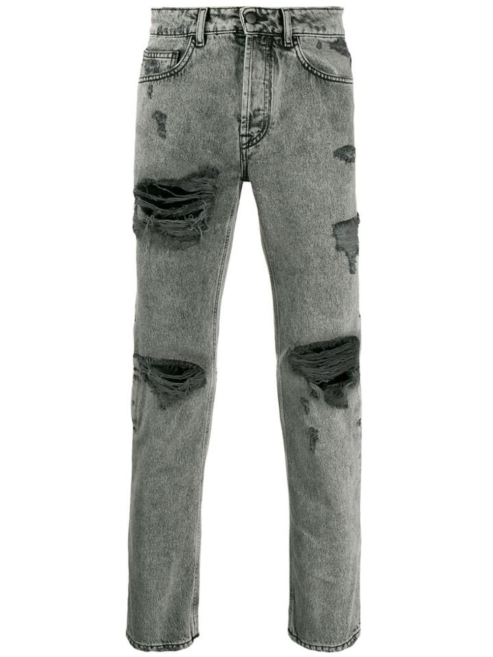 Marcelo Burlon County Of Milan Ripped Jeans - Black
