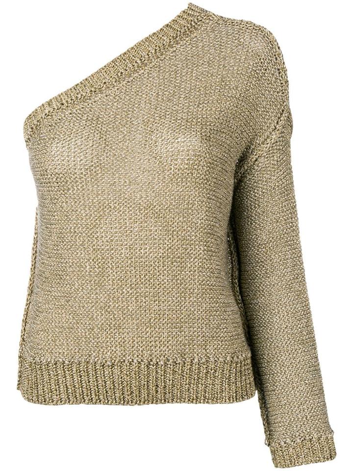 Forte Forte One Shoulder Sweater - Metallic