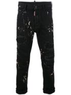 Dsquared2 Glam Head Jeans, Men's, Size: 44, Black, Cotton/spandex/elastane/polyester
