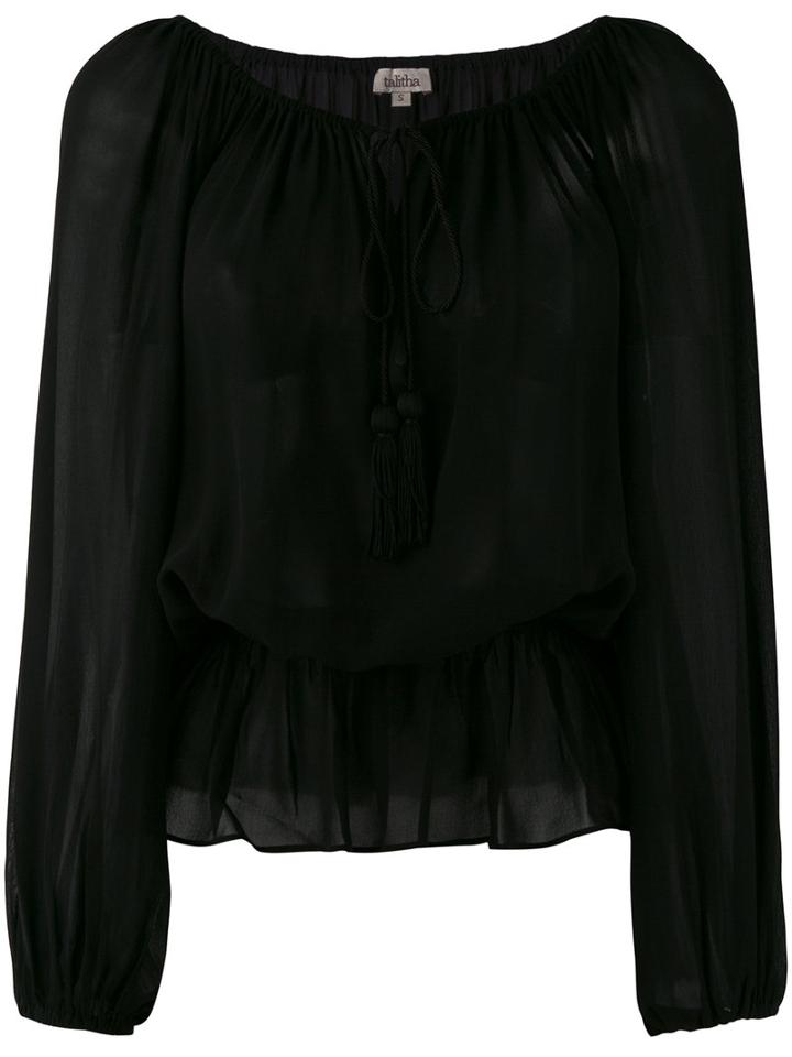 Talitha Gia Blouse, Women's, Size: Medium, Black, Silk